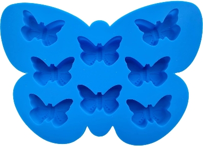 Picture of Butterfly Mold Silicone Cake Mold Butterfly Shape Ice Cube Tray Non Stick for Chocolate Candy Baking Soap Pudding Jello 1 Pcs Random Color