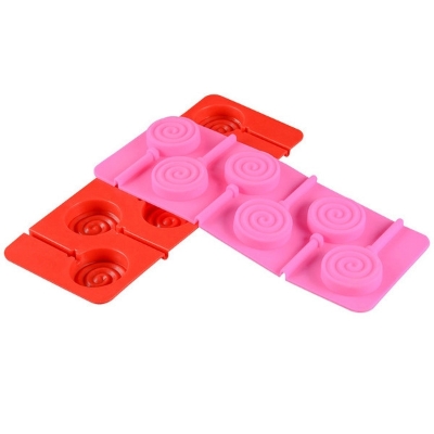 Picture of Lollipop Silicone Mold Lollipop Shape with 6 Cavities Chocolate Molds for Making Lollypop, Chocolate, Bonbons and Fondant DIY