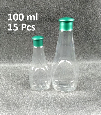 Picture of 100 Ml Diamond Shape Organic Oil Empty Bottle 15 Pcs