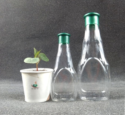 Picture of 200 Ml Diamond Shape Organic Oil Empty Bottle 30 Pcs