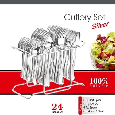 Picture of PREMIUM SS CUTLERY SET Stainless Steel Cutlery Set (Pack of 24)