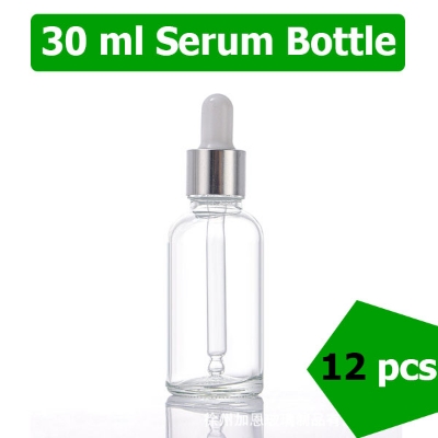 Picture of 30ml Serum Clear Glass Dropper Bottles 12 PCS