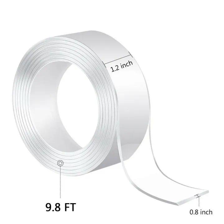 Picture of Ivy Grip Double Side Nano Adhesive Clear Tape Anti-Slip Removable Tape (3m/9.8 ft Long, 2mm Thick) MAX