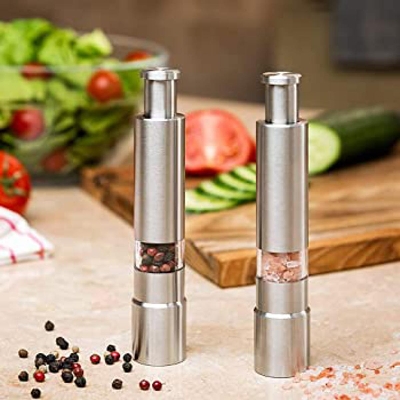 Picture of Stainless Steel Small Pepper Crusher - Silver - Grinder Machine