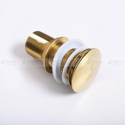 Picture of Golden Basin waste push system/ Brass Material Pop up Waste Basin Waste