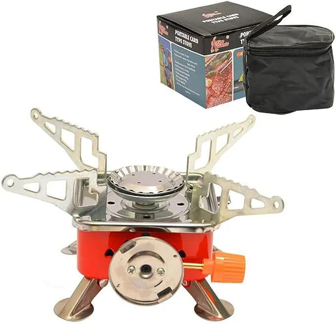Picture of Portable Card Type Campaign Butane Gas Stove Burner-Cook Anywhere With This Portable Butane Gas Stove