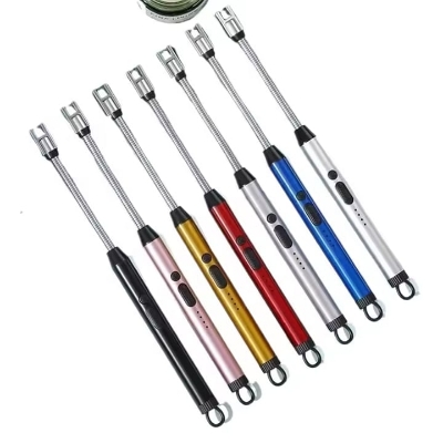 Picture of Long Candle Kitchen Electric Usb Lighters Bbq Rechargeable Hose Torch Electric Plasma Arc Lighter