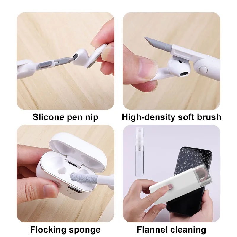 Picture of 7 in 1 touch screen cleaner brush Earbuds Earphone Cleaning Cleaning Tools Keyboard Cleaner Kit Airpod Screen Cleaner Pen kit