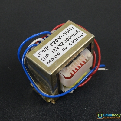 Picture of Transformer 12-0-12v 3Amp Input AC 220V 50Hz Output DC 12 Volt 3A Step Down Transformers For Power Supplies Electronic Project DIY