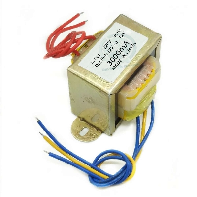 Picture of Transformer 12-0-12v 3Amp Input AC 220V 50Hz Output DC 12 Volt 3A Step Down Transformers For Power Supplies Electronic Project DIY