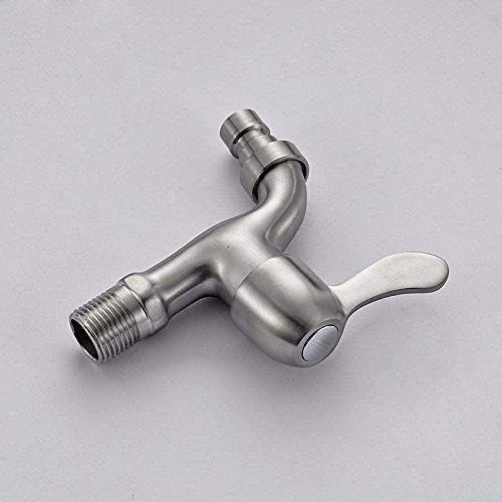 Picture of Wall Mount Washing Machine Faucet Stainless Steel Laundry Bathroom Bibcock Garden Faucet Washing Machine Tap Balcony Water Tap