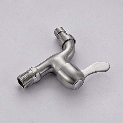 Picture of Wall Mount Washing Machine Faucet Stainless Steel Laundry Bathroom Bibcock Garden Faucet Washing Machine Tap Balcony Water Tap