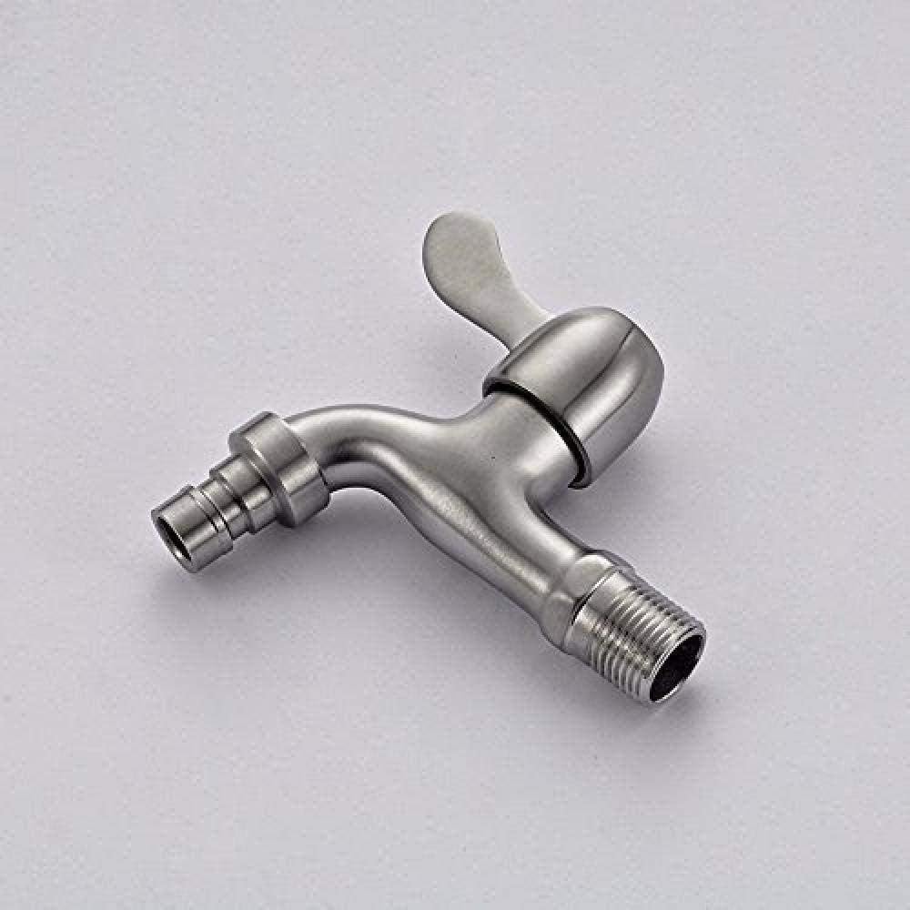 Picture of Wall Mount Washing Machine Faucet Stainless Steel Laundry Bathroom Bibcock Garden Faucet Washing Machine Tap Balcony Water Tap