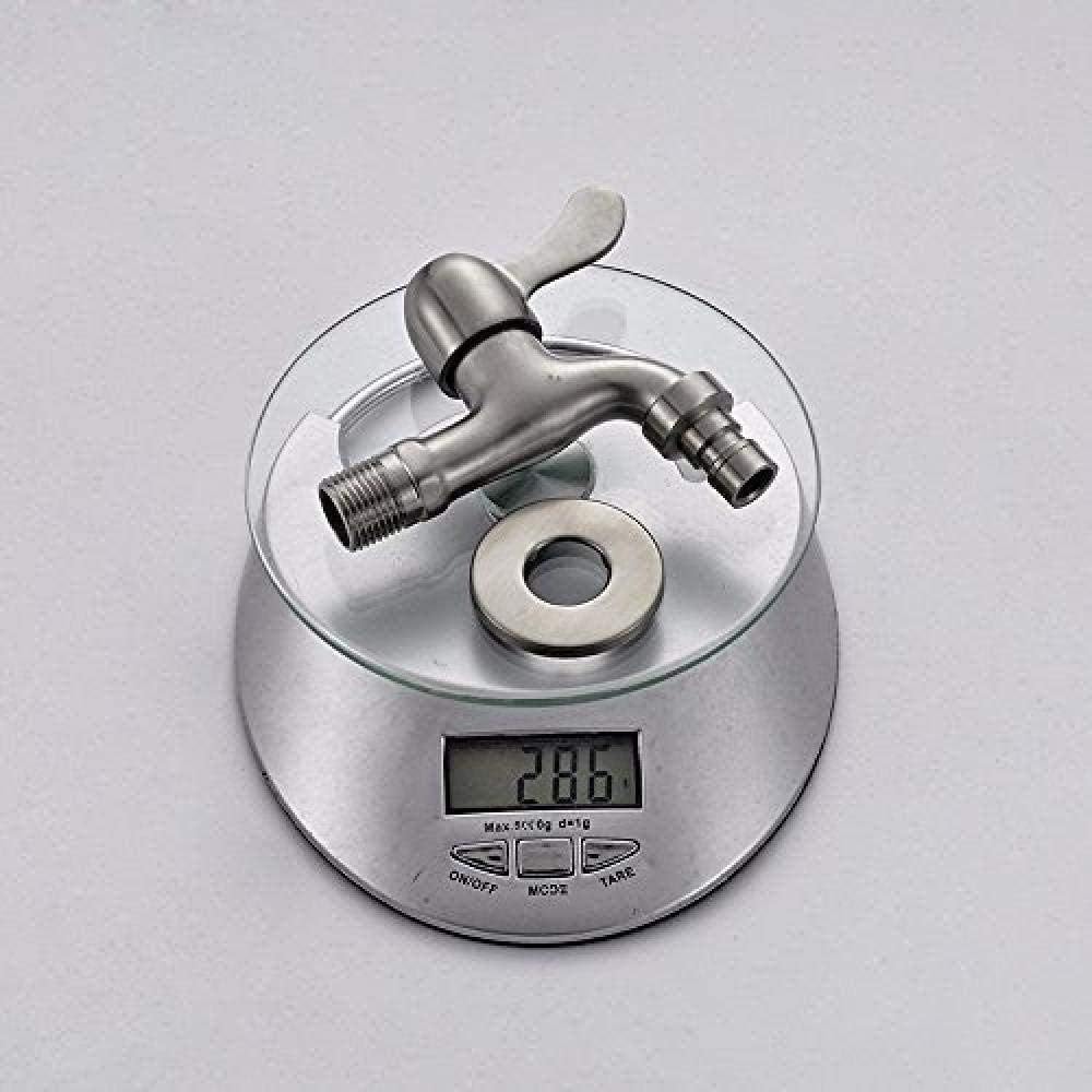 Picture of Wall Mount Washing Machine Faucet Stainless Steel Laundry Bathroom Bibcock Garden Faucet Washing Machine Tap Balcony Water Tap