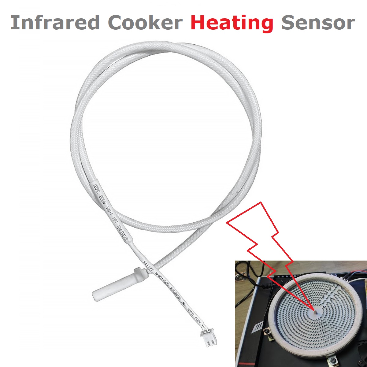 Picture of Infrared Cooker Thermal Heating Sensor with wire for water heater & Cookers