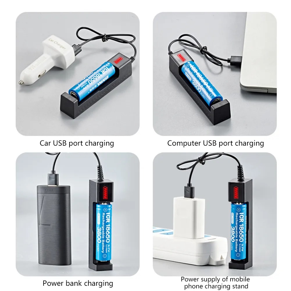 Picture of Smart Battery Charger For 18650/16340/14500/AA/AAA 3.7 volt battery