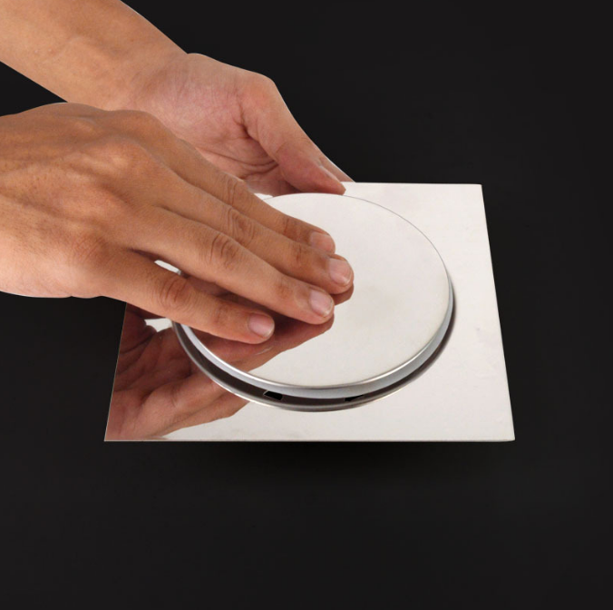 Picture of 6 Inch Floor drainer water outline for Bathroom and kitchen 100% Staineless Steel Grading Chrome polishing