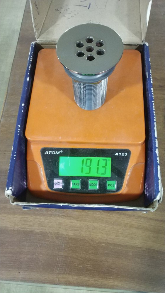 Picture of 6 inch Long Waste Coupling full Brass Material Flat Design, For Wash Basin