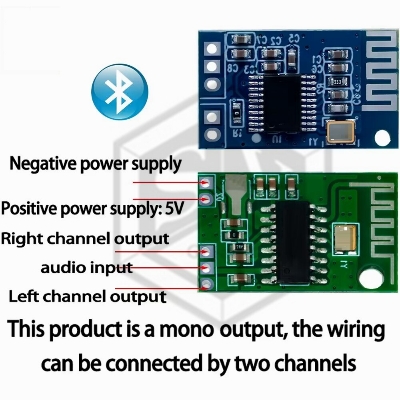 Picture of 5v Bluetooth Stereo audio receiver and Mini Digital Power Amplifier Drive Board 3W +3W circuit Board