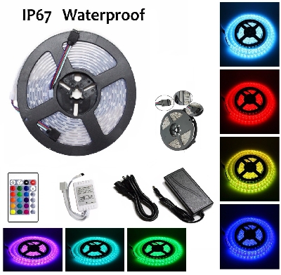 Picture of 16 Color 5M RGB 5050 LED Strip light 300 SMD 24 Key Remote