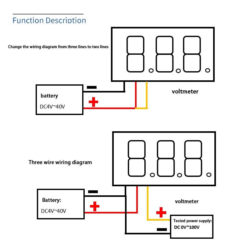 Picture of LED Display Mini 0.36 inch DC 0-100V Digital Voltmeter