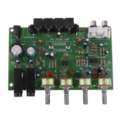 Picture of DX0809 Stereo Amplifier Board Dual Channel Karaoke with Microphone Jack Audio Motherboard