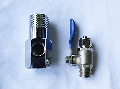 Picture of RO/UV/Water Filter Purifier Angle set, Brass, Inlet Valve/Connector [1/4" (6mm)]