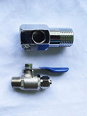 Picture of RO/UV/Water Filter Purifier Angle set, Brass, Inlet Valve/Connector [1/4" (6mm)]