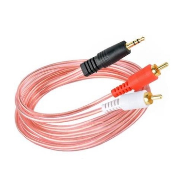 Picture of 3.5mm Jack Stereo Audio Male to 2 RCA Male Cable AV Audio Cable TV-Out Cable