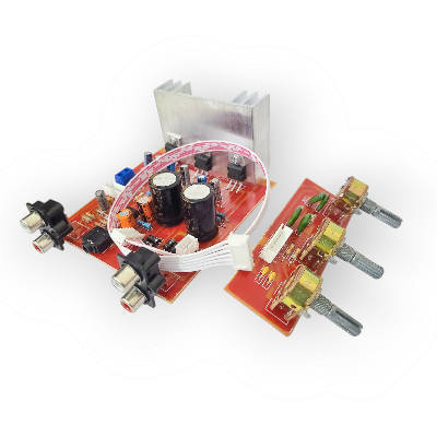 Picture of TDA2030A Amplifier Circuit Board For 15W*2+30W Speaker 2.1 Dual Channel TDA2030 Amplifier Board Power 12-15V TDA2030A Subwoofer Audio Amplifier 3 Volume Amplifier Audio Speaker Circuit