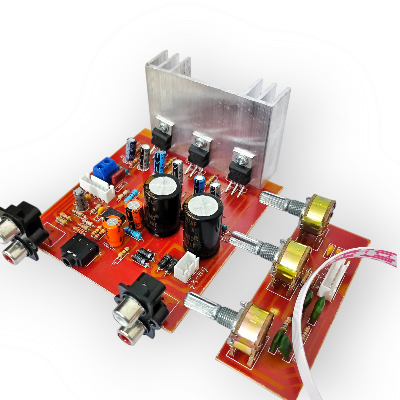 Picture of TDA2030A Amplifier Circuit Board For 15W*2+30W Speaker 2.1 Dual Channel TDA2030 Amplifier Board Power 12-15V TDA2030A Subwoofer Audio Amplifier 3 Volume Amplifier Audio Speaker Circuit