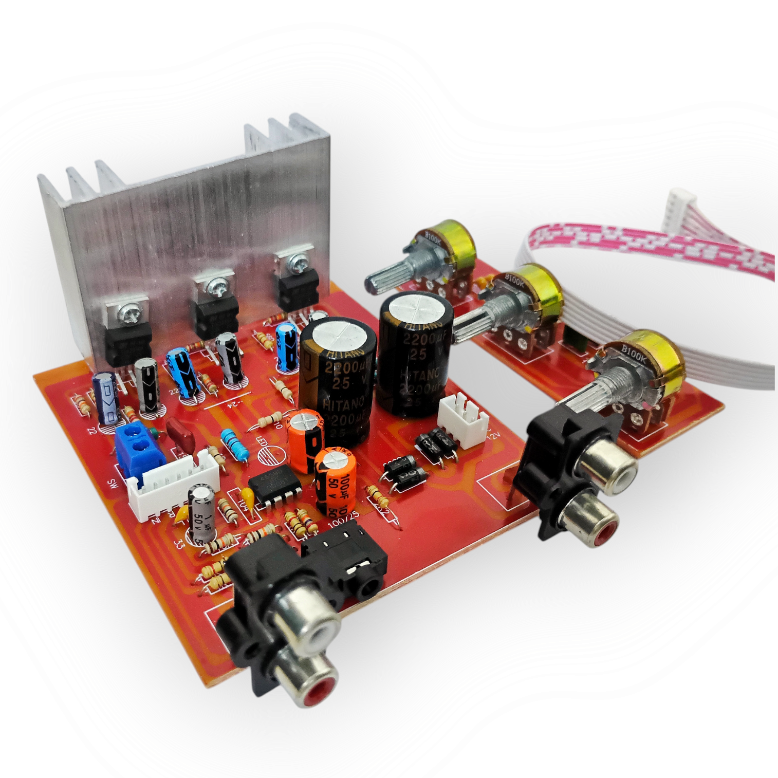 Picture of TDA2030A Amplifier Circuit Board For 15W*2+30W Speaker 2.1 Dual Channel TDA2030 Amplifier Board Power 12-15V TDA2030A Subwoofer Audio Amplifier 3 Volume Amplifier Audio Speaker Circuit