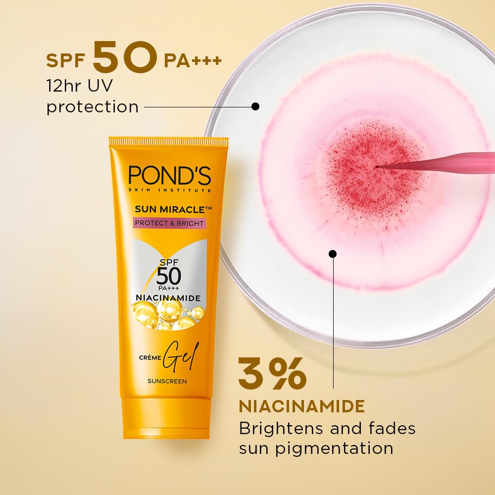 Picture of Pond's Sun Miracle Cream Gel Sunscreen-Protect & Bright 100g
