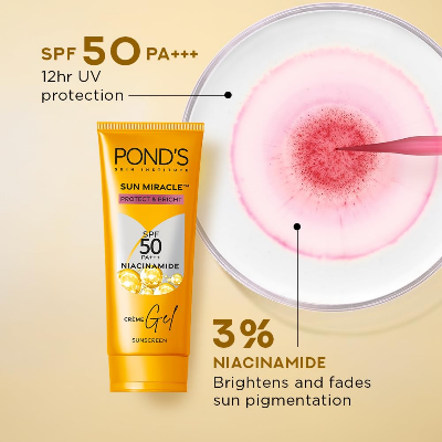Picture of Pond's Sun Miracle Cream Gel Sunscreen-Protect & Bright 100g