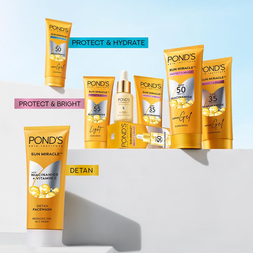 Picture of Pond's Sun Miracle Cream Gel Sunscreen-Protect & Bright 100g