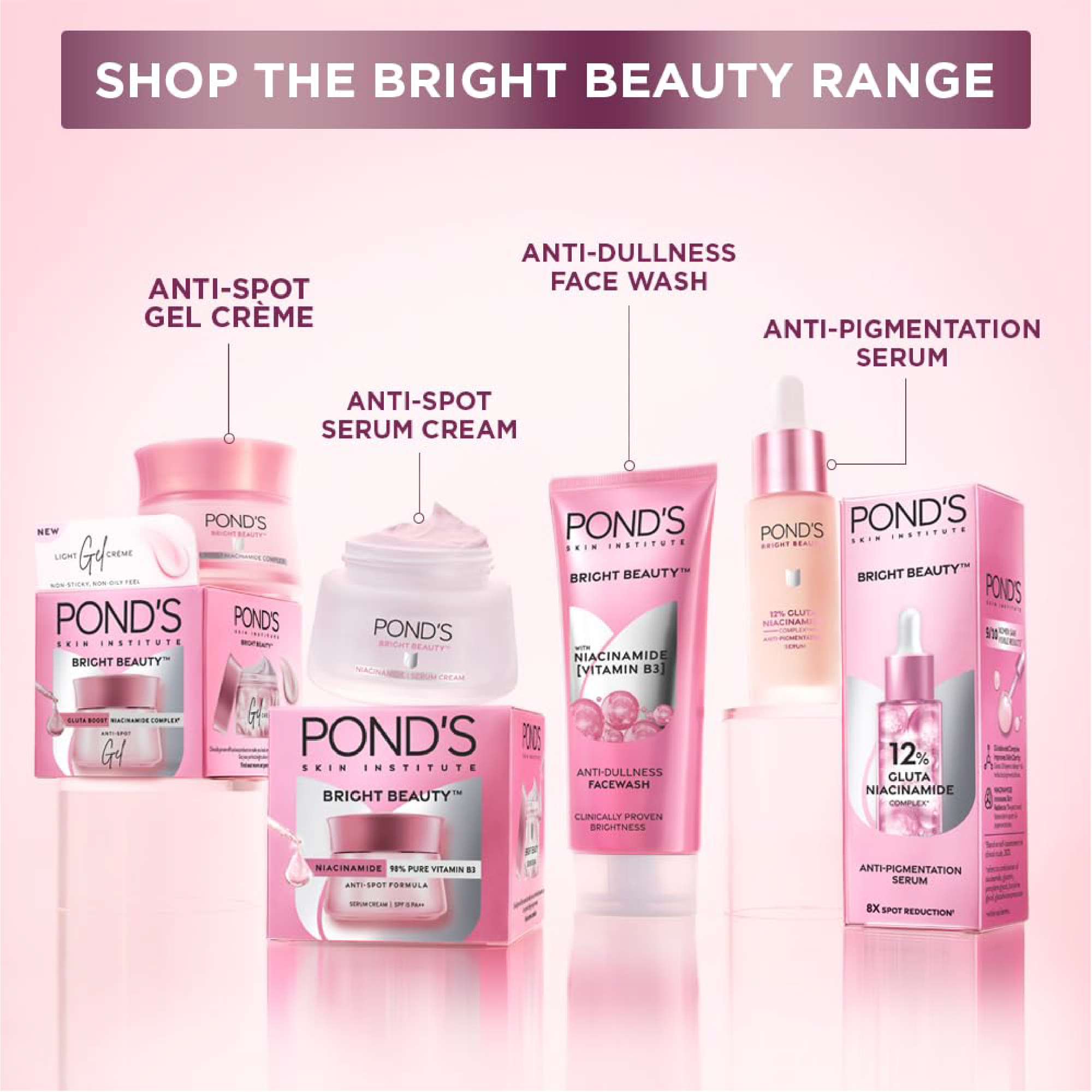 Picture of Pond's Bright Beauty Serum with 12% Gluta-Niacinamide 28ml