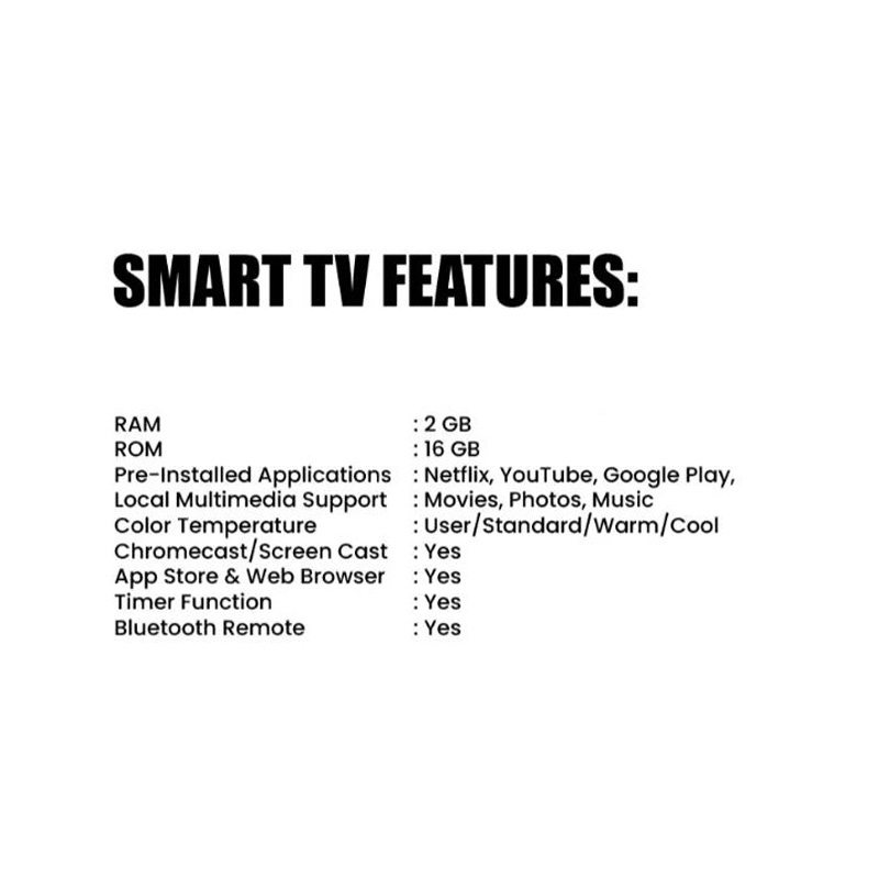 Picture of Sony Plus 32 Frameless Smart Android LED TV