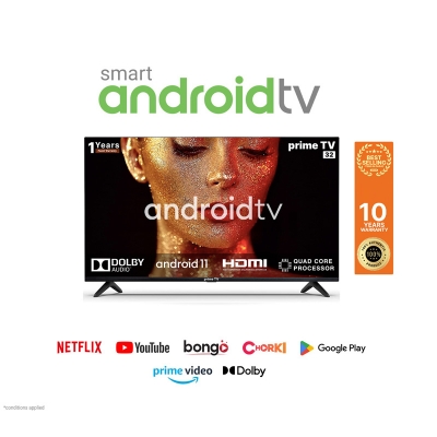 Picture of prime TV 32" TV FHD Frameless Voice Control Android Smart TV