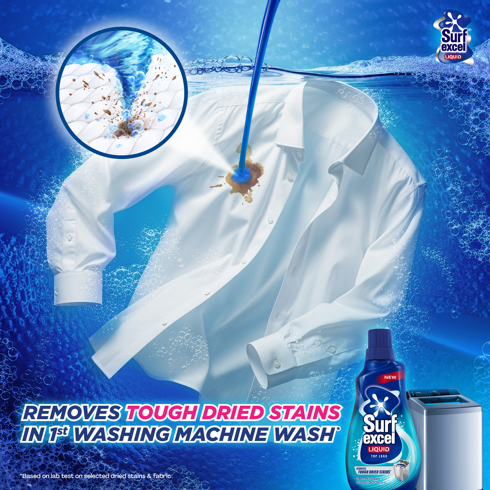 Picture of Surf Excel Liquid Detergent Top Load 500ml