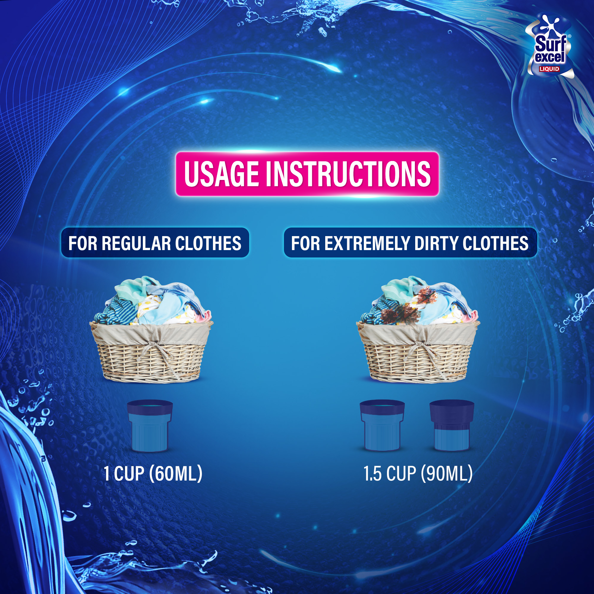 Picture of Surf Excel Liquid Detergent Top Load 500ml