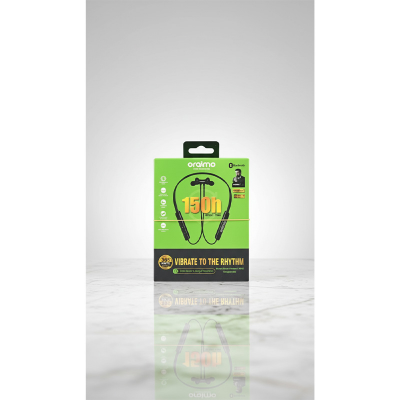 Picture of oraimo Buds Wireless 3 Neckband - 150 Hours Playtime Bluetooth 5.3 Earphones - HavyBass&trade; Deep Bass Wireless Headphones - Dual Device Connection &amp; Call Vibration Alert - Magnetic On/Off Sports Headset