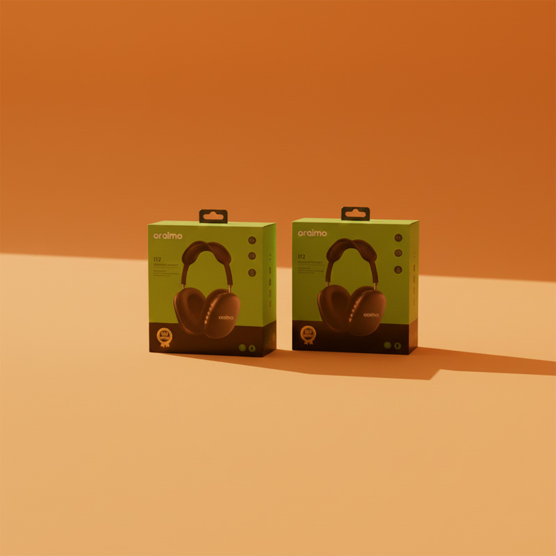 Picture of oraimo I12 Pure Bass Wireless Headphone - Bluetooth 5.0 Foldable Stereo Headset - HD Clear Sound Gaming Headphones with Microphone - 10 Hours Playtime Over-Ear Wireless Headphones for Mobile & Laptop