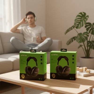 Picture of oraimo I12 Pure Bass Wireless Headphone - Bluetooth 5.0 Foldable Stereo Headset - HD Clear Sound Gaming Headphones with Microphone - 10 Hours Playtime Over-Ear Wireless Headphones for Mobile & Laptop