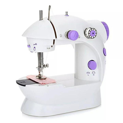 Picture of Dual Speed Portable Mini Electric Pedal Sewing Machine - Double Threads Rewind Swing Machine For Home Use - মিনি সেলাই মেশিন