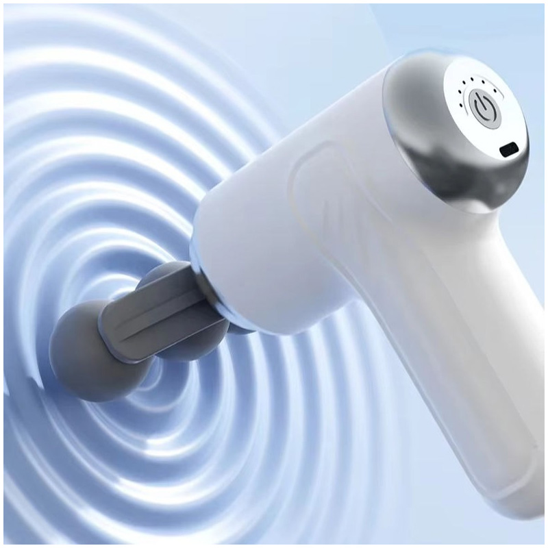 Picture of Pro Light Wireless Handheld Massage Gun - 6 Speed High-Intensity Percussion Muscle Massager with 4 Interchangeable Heads - Portable Myofascial Therapy Device