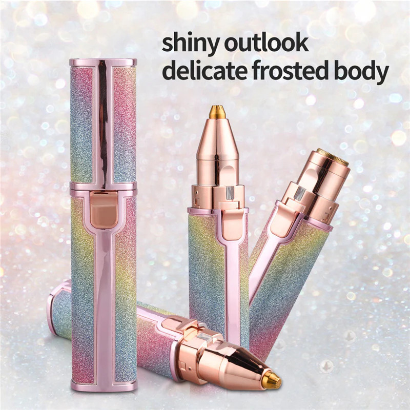 Picture of BLAWLESS HX-203B 2 in 1 Eyebrow Trimmer & Facial Hair Removal for Women Rechargeable Hair Remover and Eyebrow Razor Waterproof Painless Lady Shaver - BLWWT