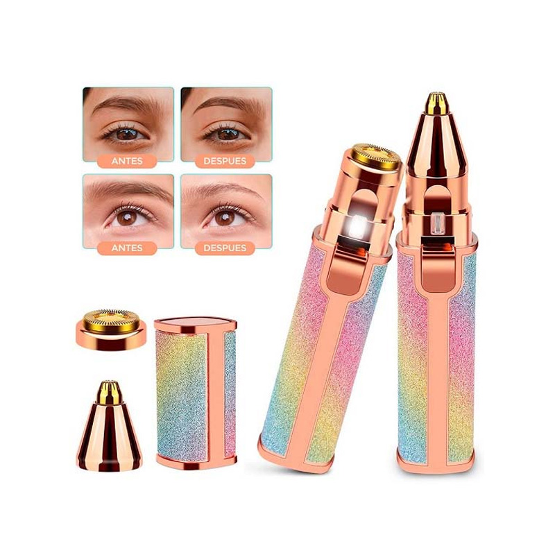 Picture of BLAWLESS HX-203B 2 in 1 Eyebrow Trimmer & Facial Hair Removal for Women Rechargeable Hair Remover and Eyebrow Razor Waterproof Painless Lady Shaver - BLWWT