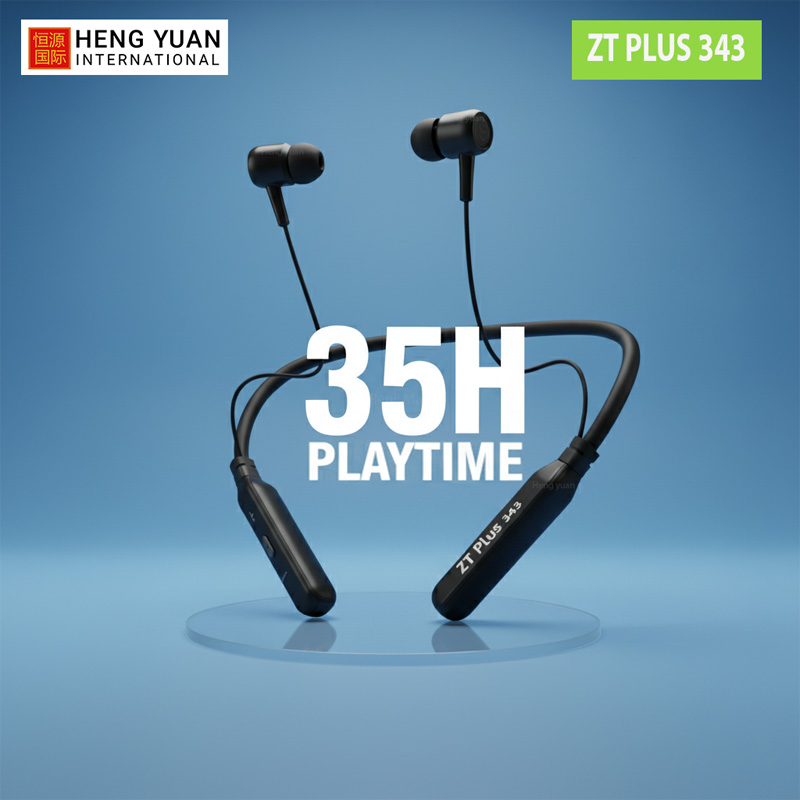 Picture of ZT PLUS 343 Bluetooth Neckband High Bass Land Battery Sport Neckband