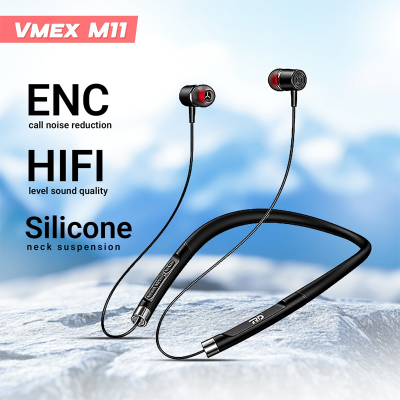 Picture of VMEX M11 Wireless Neckband Bluetooth 5.3 Headset Hifi Sound Sport Earbuds In Ear Headphones TWS Wireless Earphones - M11NB