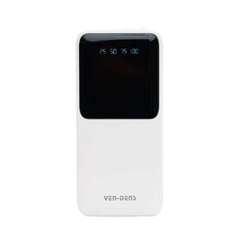 Picture of VEN-DENS 10000 mAh Power Bank 3 in 1 Built in Charging Cable Display VD-PB045